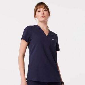 FIGS Catarina One-Pocket Scrub Top Navy XXS